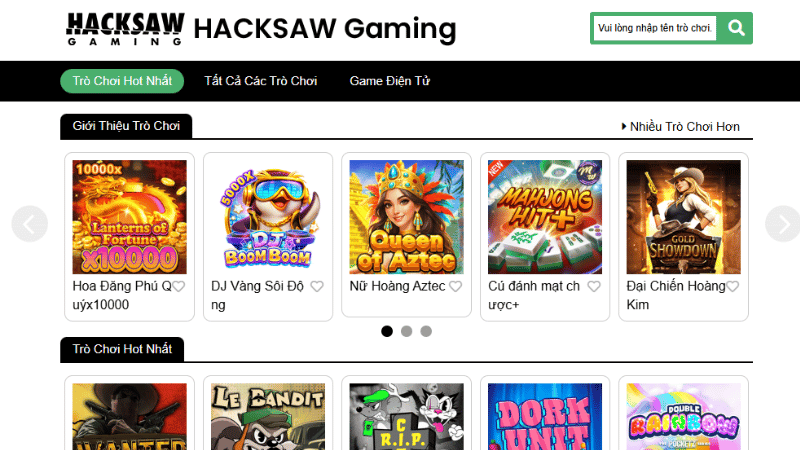 Tổng Quan Về Hacksaw Gaming – Nhà Cung Cấp Trò Chơi Đột Phá